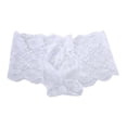 thumbnail image 2 of Men Lace Thong G-string Sissy Panties Erotic Underwear Lingerie Briefs(white)2XL, 2 of 3
