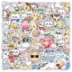 thumbnail image 1 of Pegatinas Chiikawas, vinilo impermeable, anime, 100 unidades/lote, 5-7 cm, 1 of 3