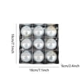 thumbnail image 4 of kjfeif 2.36''/60mm 9Pcs Christmas Ball Large Ornaments Party Decorations Shatterproof Festival Pendant Hangings for Xmas Tree Decor, 4 of 5