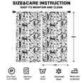 thumbnail image 2 of Blackout Kids Curtains,White Planet Cat Feather Pattern Childrens Insulated Curtains Set Of 2,Bedroom Essentials,Toddler Room Decor 42x84in(106x213cm), 2 of 5