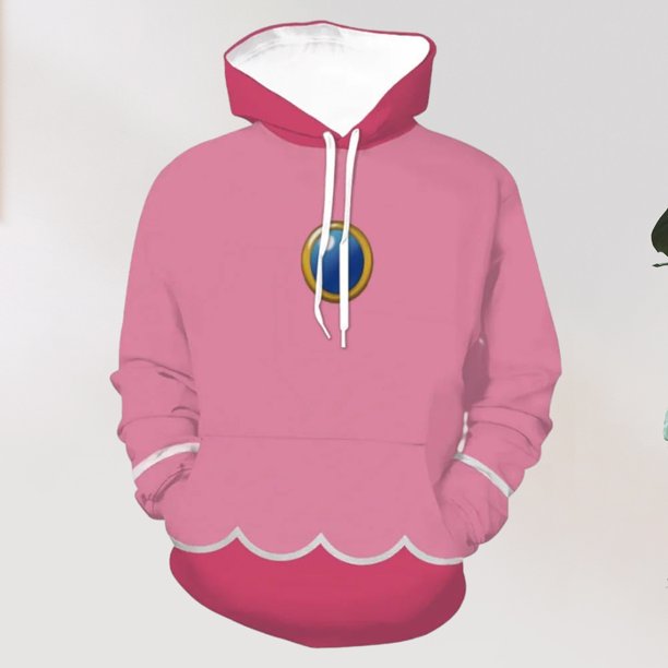 Disfraz Premium Sudadera con capucha impresa en 3D Mujer Casual Divertido Anime Disfraz de cosplay de moda Ygjytge Rosa T L para Mujer