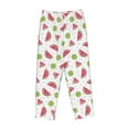 thumbnail image 6 of Uemuo Watermelon And Kiwi Pattern Women's Wide Leg Palazzo Lounge Pants with Pockets Light Weight Loose Comfy Casual Pajama Pants-Medium, 6 of 9