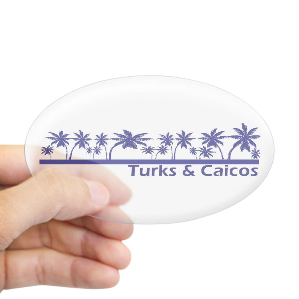 570979526 Oval CafePress Turks And Caicos Islands Sticker 