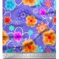 thumbnail image 1 of Soimoi Velvet Fabric Artistic Floral Print Fabric by Yard 58 Inch Wide, 1 of 3