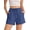 Blue, variant on Shorts for Women Drawstring Waist Women Shorts Summer Casual Shorts with Pockets