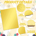 thumbnail image 2 of Lot de 20 Plateaux Rectangulaires pour Gâteaux, Bases Jetables en Carton pour Gâteaux, Feuille de Quart de Gâteau en Feuille d'Or 25 X 34 cm pour Cuisson Or, 2 of 7