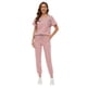 thumbnail image 1 of Set Scrub VIAOLI para mujer, pantalones deportivos con cuello en V y 8 bolsillos, 1 of 7
