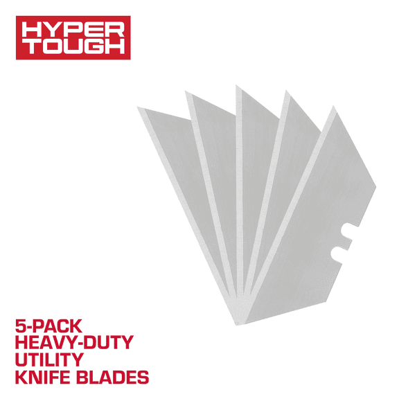 Hyper Tough Heavy-Duty Utility Knife Blades, 5 Pack