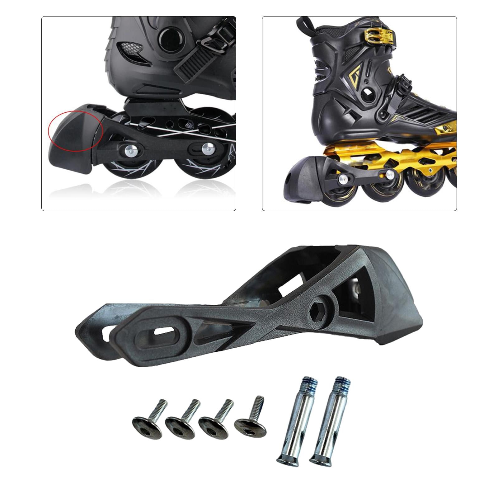 SunniMix 4xRoller Skate Brakes Stopper Inline Skates Brakes Block L Hole Spacing 70mm 4 Pcs