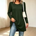 thumbnail image 6 of ClodeEU Women's Crew Neck Long Sleeve Tunic Top, Casual Loose Fit Long Pullover Blouse ,Women's S-XXXL, 6 of 7