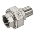 thumbnail image 1 of Unique Bargains 3/8PT Male x G3/8 Female Thread 304 Stainless Steel Hex Head Pipe Fitting Union, 1 of 5