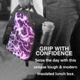 thumbnail image 6 of Logiee Blue Lightning Print Insulated Lunch Bag for Women/Men, Reusable Lunch Box for Office Work School Picnic Beach,Leakproof Freezable Cooler Bag with Shoulder Strap, 6 of 7