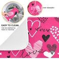 thumbnail image 2 of FREEAMG Valentine's Day Heart Dish Drying Mat for Kitchen Counter,Super Quick Absorbent Composite Sponge Dish Drying Pad,Heat Resistant Non-Slip Rack Tableware Mat, 16x18 Inch, 2 of 7