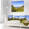 thumbnail image 2 of Designart Cassis Bay from Route des Cretes - Landscape Wall Throw Pillow - 16x16, 2 of 4