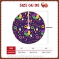 thumbnail image 2 of Rateoe Mardi Gras and Donuts Pattern Christmas Tree Skirt with Ties , Christmas Tree Decorations, Farmhouse Christmas Decor Xmas Holiday Decorations-48", 2 of 6