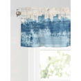 thumbnail image 6 of Valances for Windows Abstract Urban Silhouette Rod Pocket Cafe Window Treatments Valance Curtains for Kitchen Bathroom Laundry Basement Windows 60"x14", 6 of 9