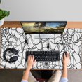 thumbnail image 4 of Long Mouse Pads for Desk,Black Halloween Spider Webs Desk Mats on Top Of Desks, Desk Mouse Pad Extra Large with 3mm Non-Slip Base and Stitched Edge for Gaming,Office,Work,Home 47.3"x23.6", 4 of 6