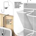 thumbnail image 4 of Organizador de zapatos Simple Houseware 24 bolsillos, paquete de 2 unidades, gris, 4 of 6