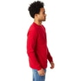 thumbnail image 2 of Hanes Mens TAGLESS Long-Sleeve T-Shirt with Pocket, XL, Deep Red, 2 of 4