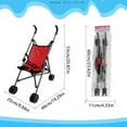 thumbnail image 4 of CUITING Pretend Play Foldable Doll Stroller Toddler Learning Toy Girls‘ Imagination Booster, 4 of 6