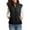 Black, variant on ShiShine Women's Quilted Vest, Stand Collar Lightweight Zip Padded Gilet Solid Color Vest 2025 Fall