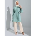 thumbnail image 3 of Light Green Almond - Crew neck - Tunic - Refka, 3 of 5