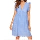 thumbnail image 1 of Vestidos Para Mujer Vestidos Casuales Moda Sólido Sin Mangas Cuello en V Ahueca Hacia Fuera Mini Cremallera Patchwork Bolsillo Mono Mameluco Odeerbi  ODB152388, 1 of 5