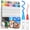 White Barrel-36 Colors, variant on JusArt 24 Colors Dual Tip Acrylic Paint Pens Markers, Premium Water-Based Acrylic Paint Markers for Fabric, Rock, Wood, Glass, Eggs, Canvas, Ceramic, Easter Basket Stuffers DIY Crafts Drawing Markers
