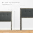 thumbnail image 4 of Tufted Headboard, Twin Size, Wood, Fabric, Grey Gray, Modern Contemporary Urban Design, Bedroom Master Guest Suite, 4 of 9
