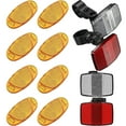 thumbnail image 4 of MasteelfCA 1 Set Bike Front And Rear Reflectors Kit Warning Lens for Road Bike Mountain Bike, 4 of 7