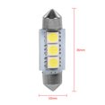 thumbnail image 3 of Gegong Led Car Lights Interior,10PCS 36MM 12V 3 SMD 5050 LED Festoon Dome Car Light Bulbs Interior Lamp White,Car LED Light Bulbs, 3 of 8