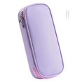 thumbnail image 7 of Hvmvliv Pencil Pouch Nylon Pencil Case Purecolor Large Capacity Pencil Bag Multifunctional Pencil Bag Cute Practical Pencil Bag Multicolor Optional Purpule Purple, 7 of 7
