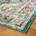 thumbnail image 4 of Luxe Weavers Distressed Moroccan Floral Green 3x9 Area Rug, Vintage Carpet, 4 of 10