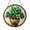 Acrylic 3.5 Inch, variant on Decorative Clover Leaf Stained Glass Suncatcher Window Hanging, Botanical Window Ornament with Green Leaf Design