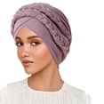 thumbnail image 1 of Milk Silk Hijab Headband Two Tone Solid Color Head Wrap with Design for Everyday Comfort and Style, 1 of 3
