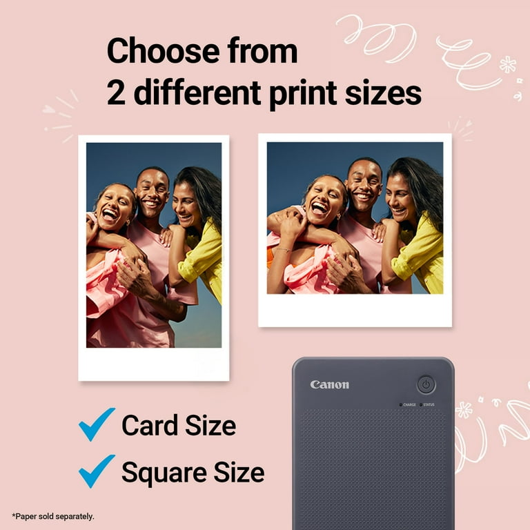 Canon SELPHY QX20 Compact Photo Printer Dark Gray - Walmart.com