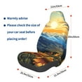 thumbnail image 3 of Naloa Sunset Sky Sunflower Car Seat Covers Universal Front Seat Coves for Car Accessories ,Padded Car Covers for Automotive, SUV, Truck, and Van, 3 of 5