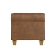 thumbnail image 4 of Cole Classics Square Storage Ottoman with Lift Off Top Brown, 4 of 9