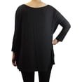 thumbnail image 3 of Jack David Piko Style Women's Famous Top Casual Oversized Soft Loose Fit Drop of Shoulder Boat Neck (Long Sleeve), 3 of 6