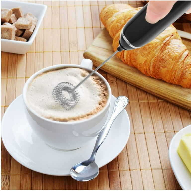 Rechargeable Handheld Milk Frother, Electric Coffee Stirrer with