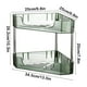 thumbnail image 3 of Almacenamiento y organización de la cocina, estante doble para encimera, estante triangular esquinero para colgar especias, estante de esquina para pared, estante sin agujeros, estante doble de plásti, 3 of 6