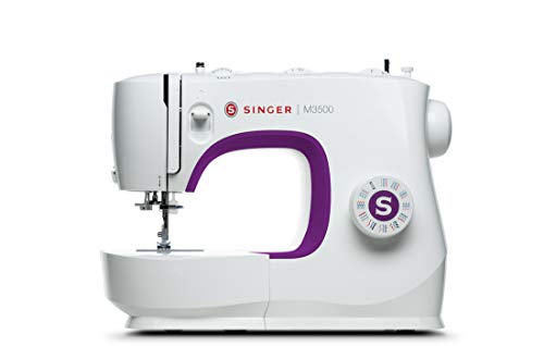 Singer M3500 Sewing Machine w/ 110 Stitches Automatic Needle Threader White 