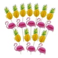 thumbnail image 4 of HEMOTON 19pcs Lovely Flamingo Toppers Creative Pineapple Toppers Hawaii Theme Toppers, 4 of 8