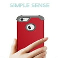 thumbnail image 6 of JTCASES for iPhone 7 / 8 / SE 2022 & 2020 Case, Drop Resistant Corners, Wireless Charging, Heavy Duty Shockproof Hybrid Hard PC Bumper, Camera Protection, Skin-feel Anti-scratch Tough Cover, Red, 6 of 7