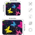 thumbnail image 3 of Coolnut Colorful Butterflies Dish Drying Mat for Kitchen, 16 x 18 Inch Microfiber Absorbent Dish Drying Pad, Machine Washable Kitchen Counter Protect Mats, 3 of 7