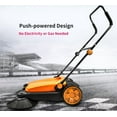 thumbnail image 3 of SM650 27.5" Manual Push Powered Floor Sweeper, Triple Brushes, Indoor and Outdoor, 3 of 6