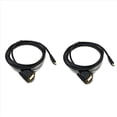thumbnail image 1 of 2X Cable USB C una VGA 5.9 Pies / 1.8M, Cable USB Type C una VGA, Adecuado para Dispositivos USB 3.1, Adecuado para , Etc., 1 of 6