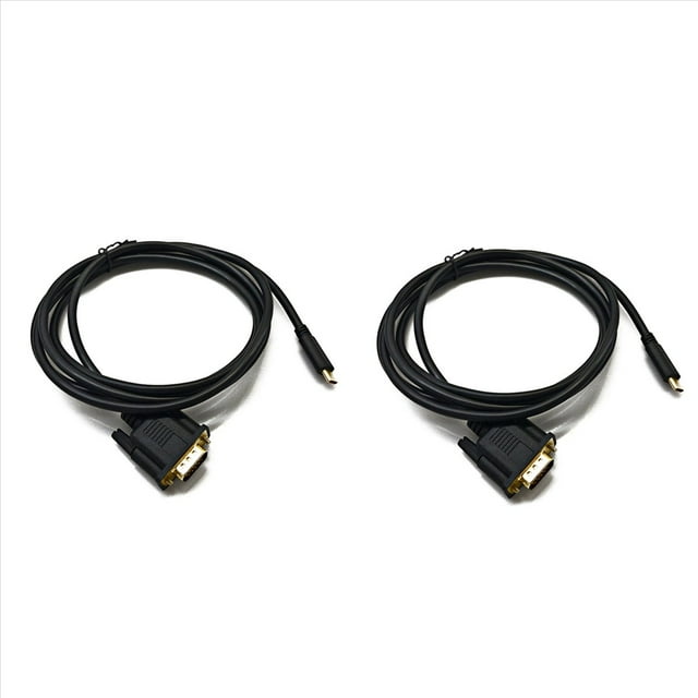 2X Cable USB C una VGA 5.9 Pies / 1.8M, Cable USB Type C una VGA, Adecuado para Dispositivos USB 3.1, Adecuado para , Etc.