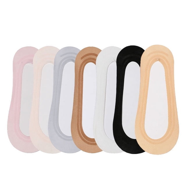 Calcetines náuticos Calcetines invisibles para mujer Calcetines de verano poco profundos Calcetines náuticos de silicona antideslizantes para mujer