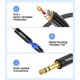 thumbnail image 5 of TISINO Cable TRS de 6,35 mm, trenzado de nailon de 6,35 mm, cable de audio equilibrado macho a macho, 5 of 10